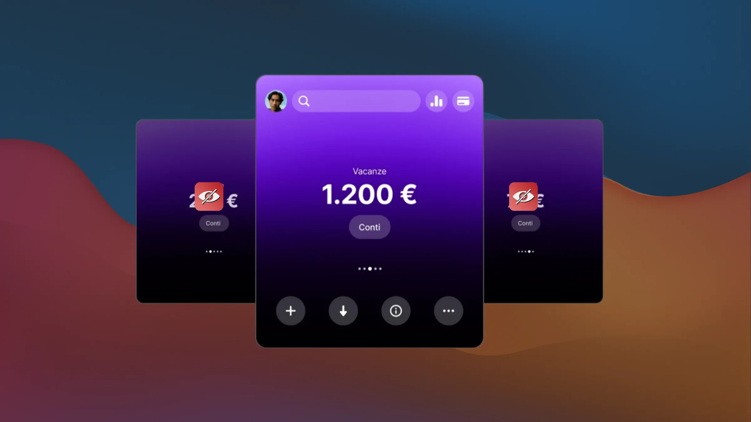 Interfaccia Pocket Revolut con diversi salvadanai